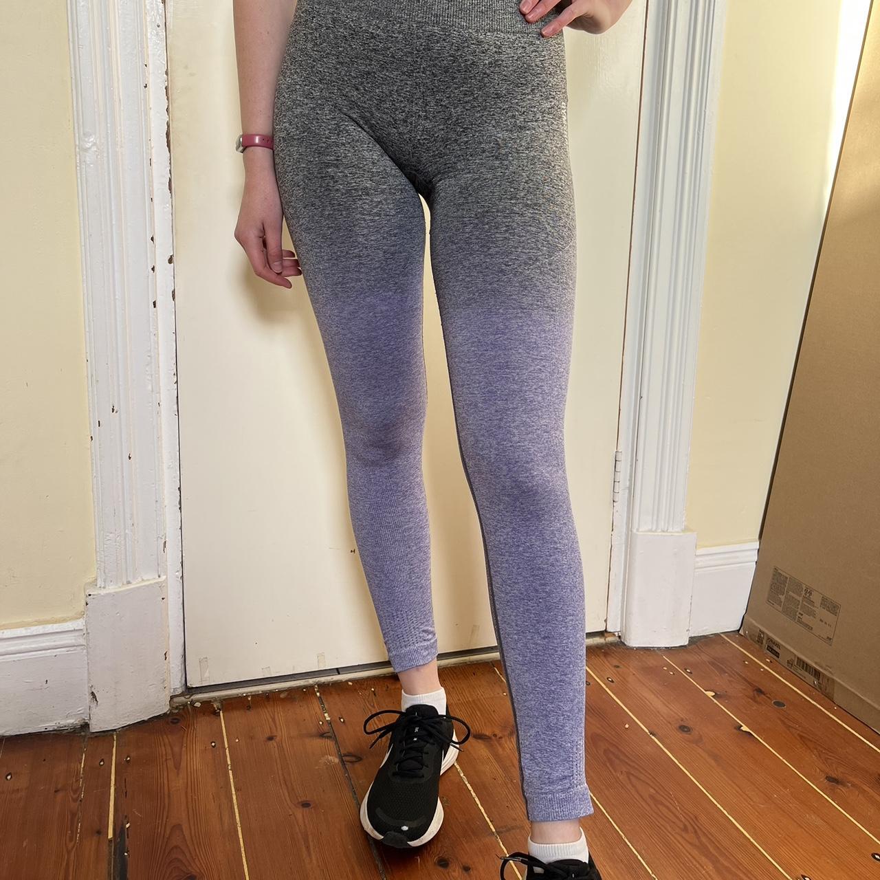 Workout Leggings Gymshark Ombre Grey Leggings Gymshark Purple