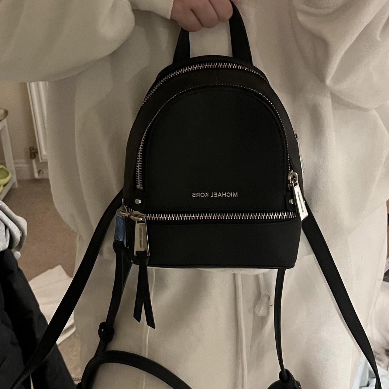 Michael kors mini 2024 black backpack