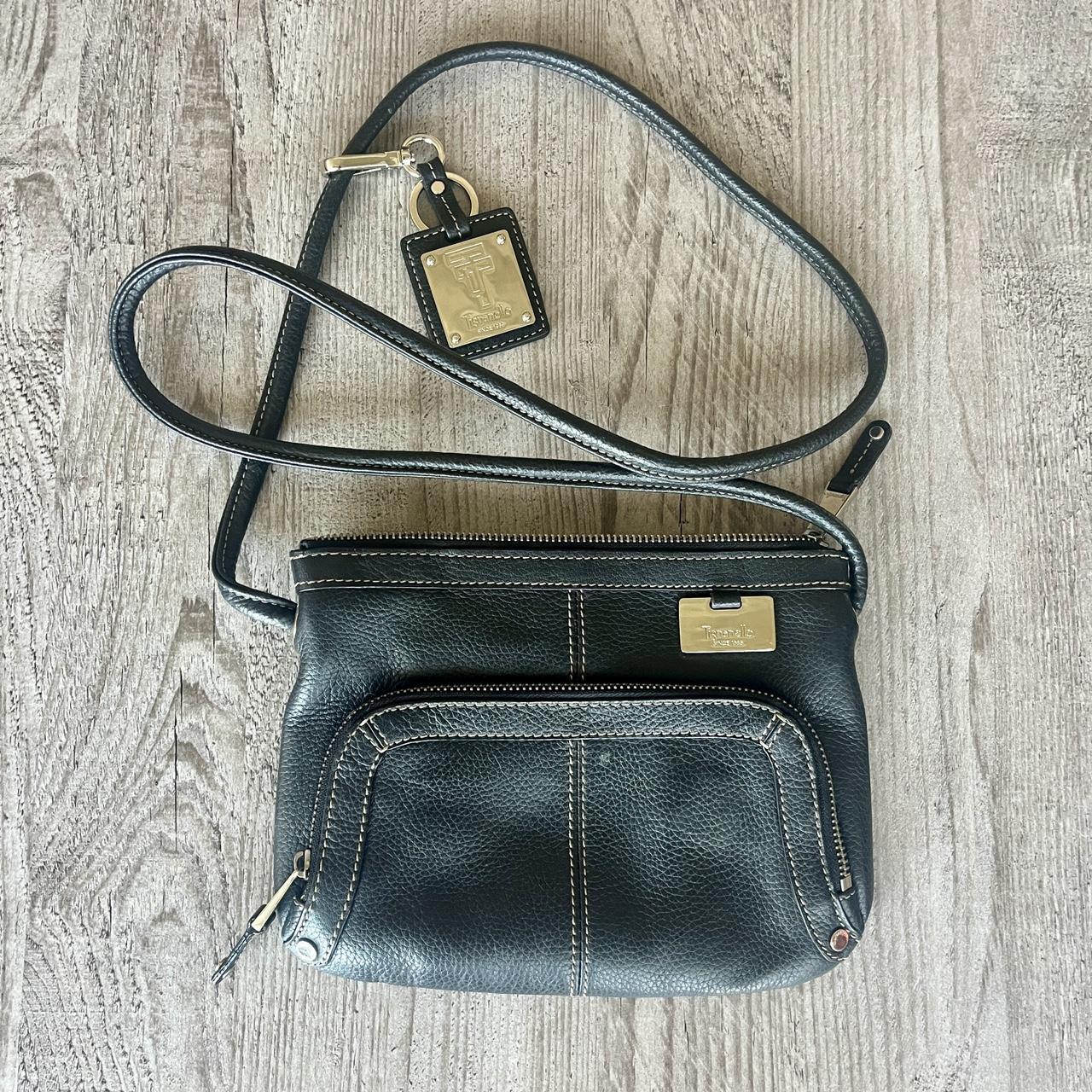 Deals Tignanello Small Black Leather Handbag