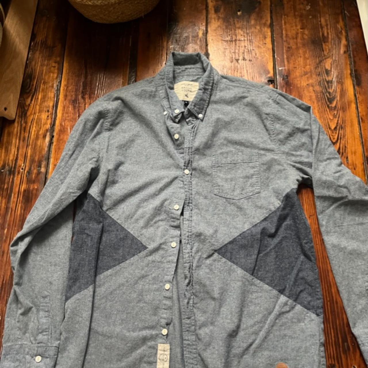 Native Youth Men's Blue and Navy Shirt