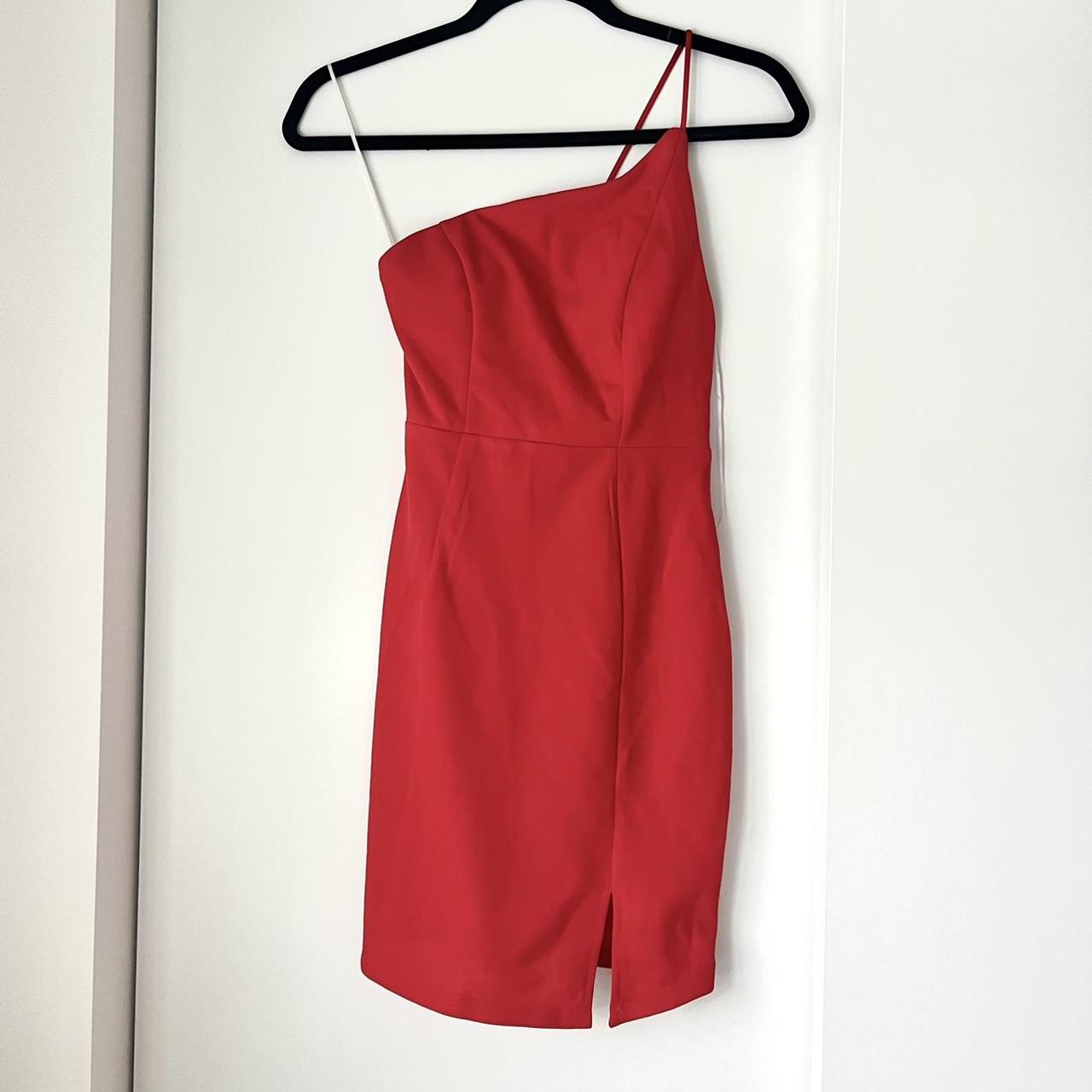 Burgundy Princess Polly Red One Shoulder Tank Top Red One-shoulder