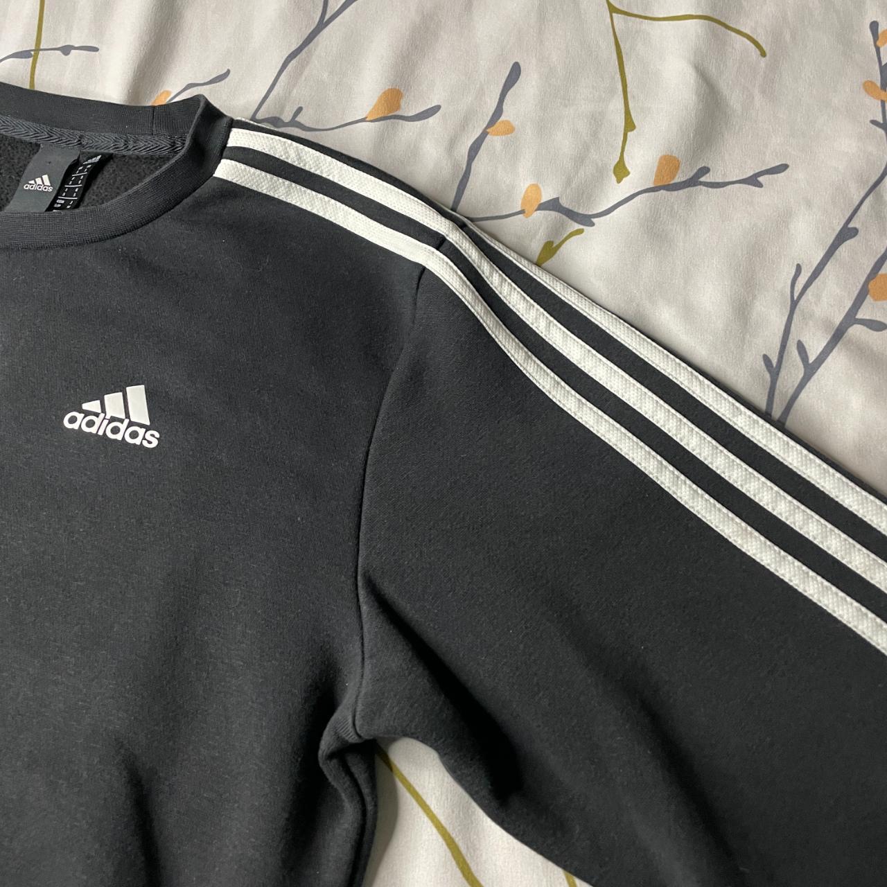 Adidas Crewneck Sweater Black Size Small In... - Depop