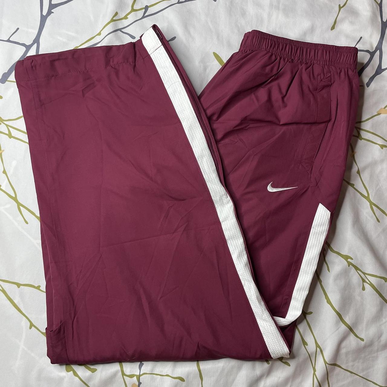 mens red nike track pants