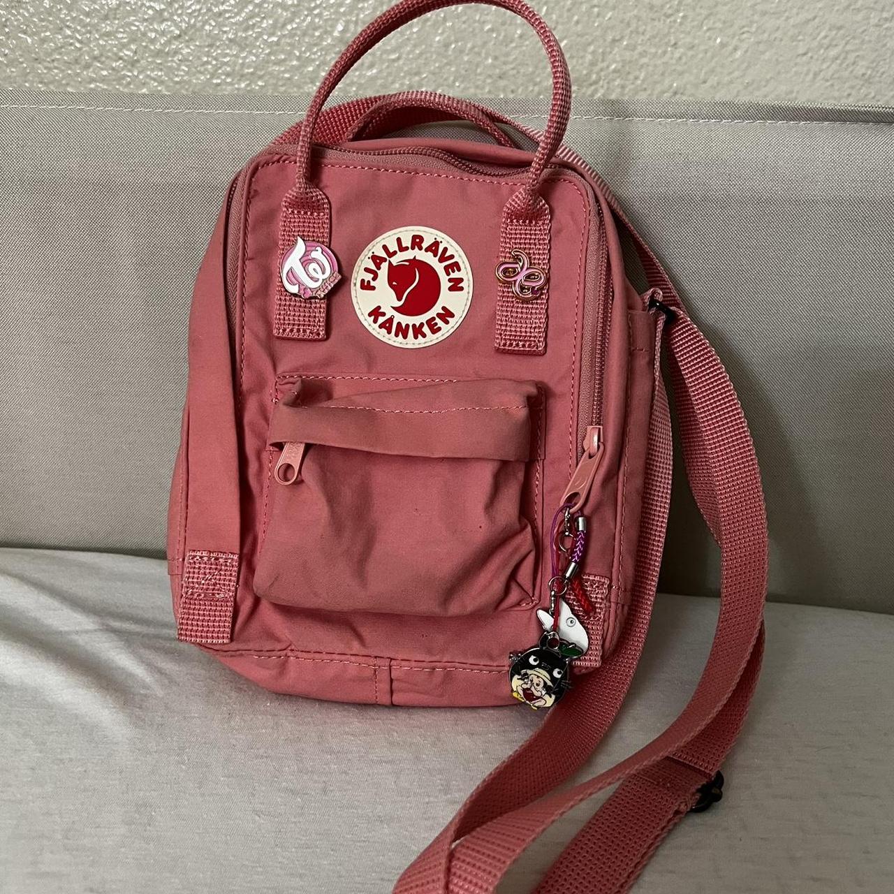 Super pretty pink kanken SLING 🌸 used quite a bit so... Depop