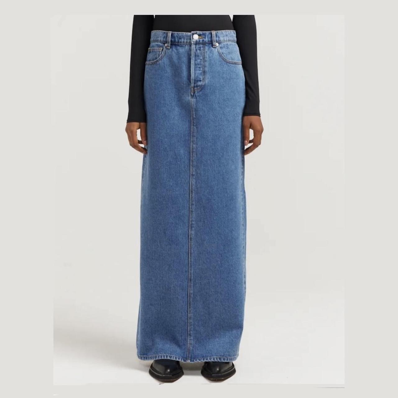 Henné Terzo Denim Maxi Skirt Indigo Denim RRP 229 Depop