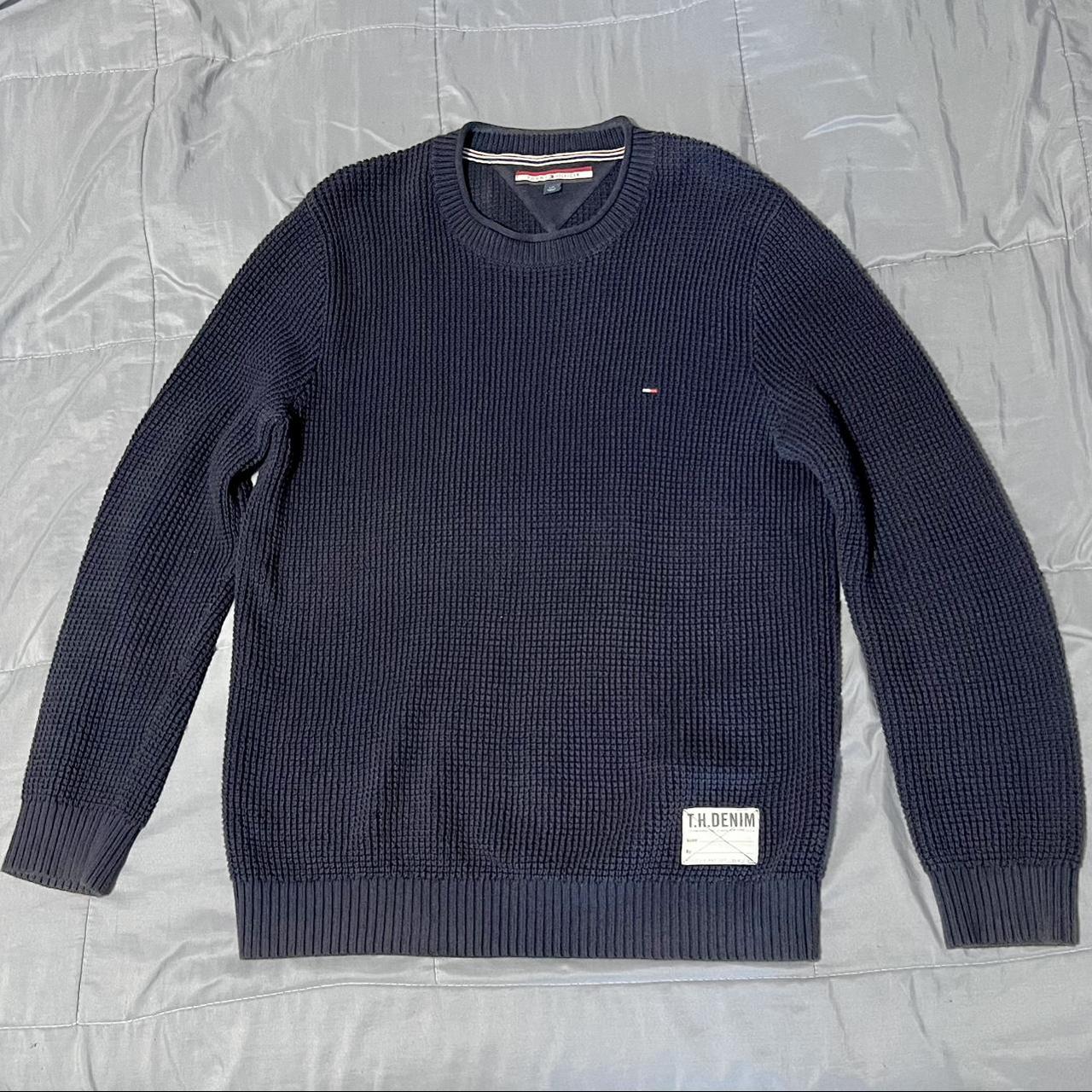 Tommy Hilfiger Men's Navy Jumper | Depop