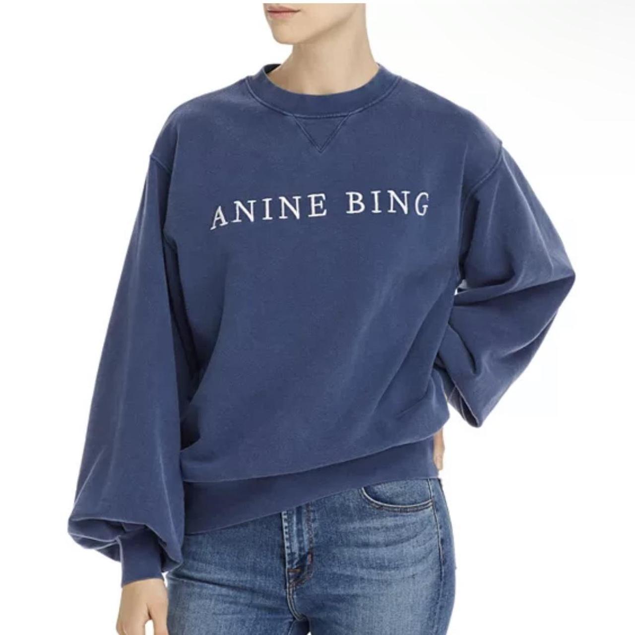 Anine Bing Sweatshirt Perfect Condition Puffy - Depop