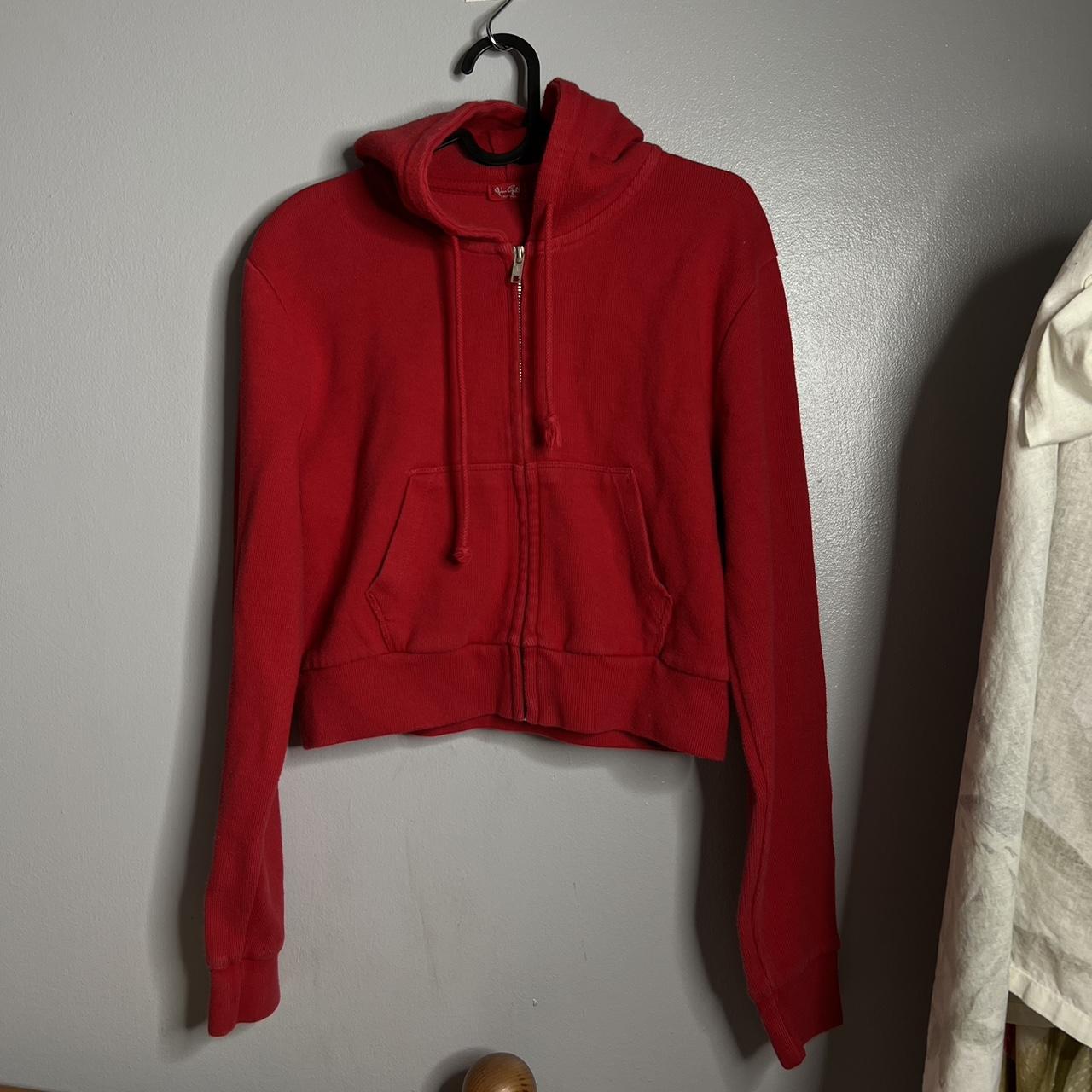 Brandy Melville Women's Hoodie - Red - One Size