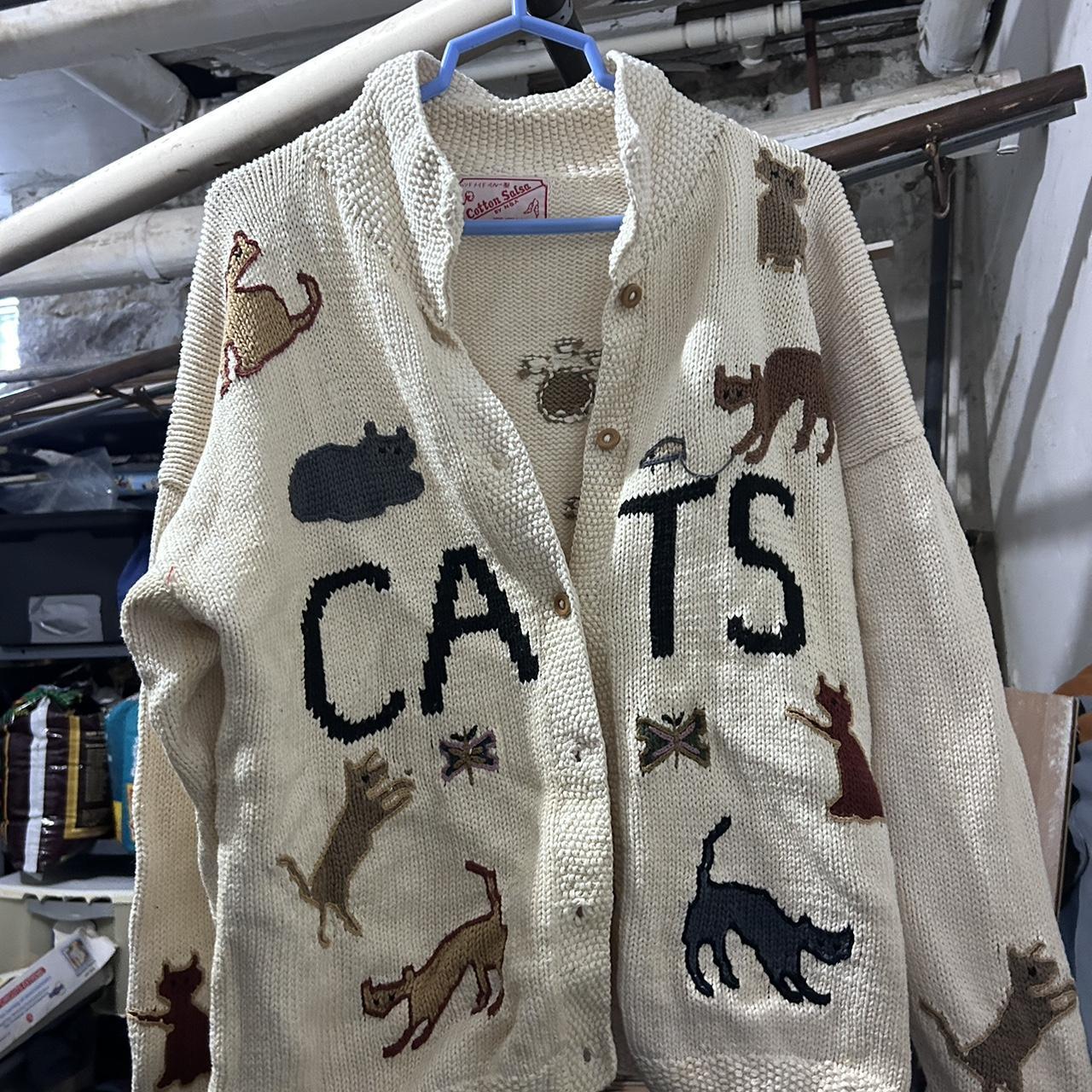 Vintage cats sweater Depop