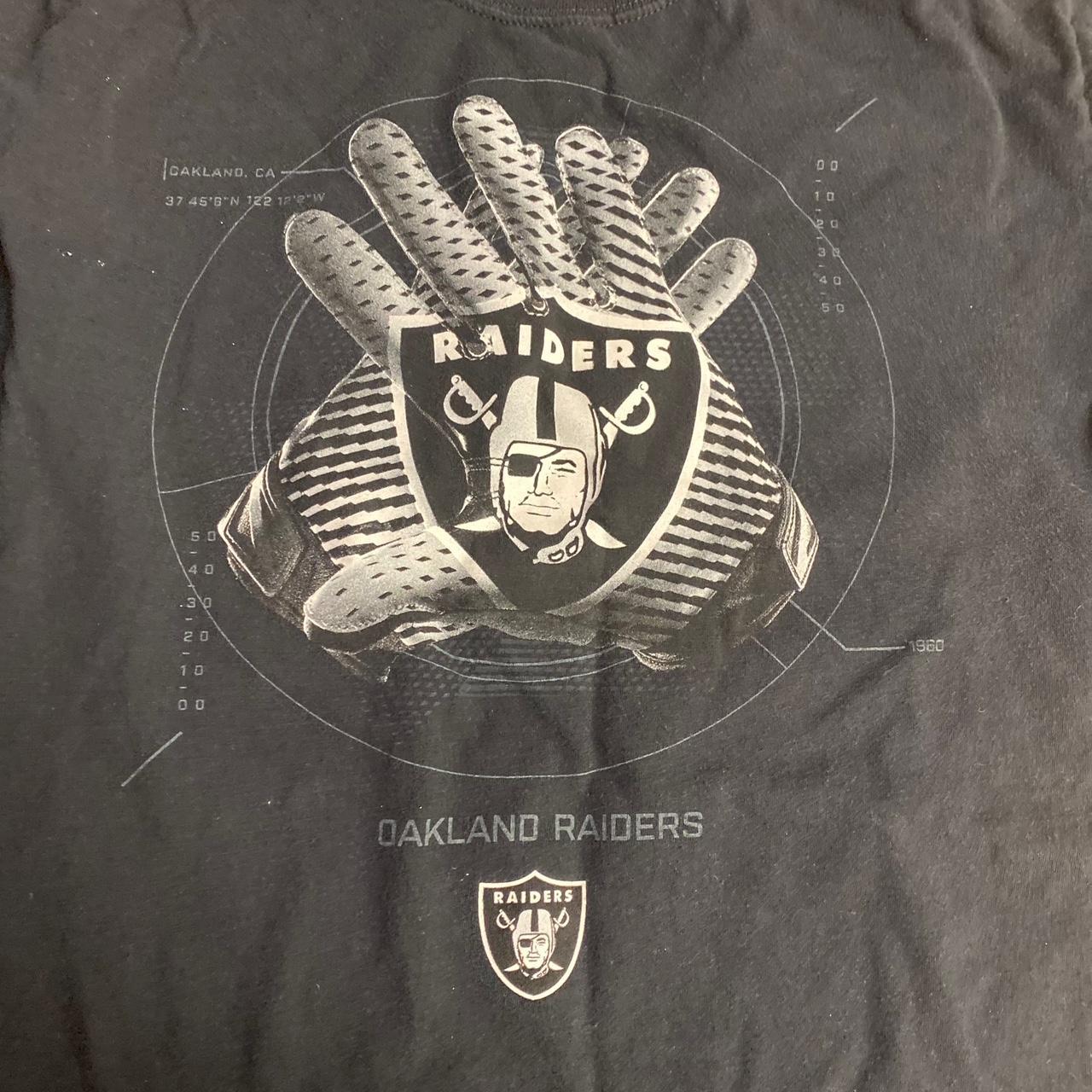 NIKE DRI-FIT Oakland RAIDERS SHORT SLEEVE T-SHIRT - Depop