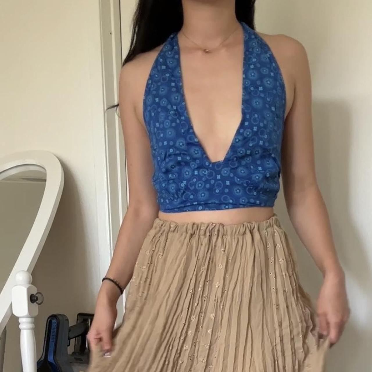 BP Women's Blue Crop-top