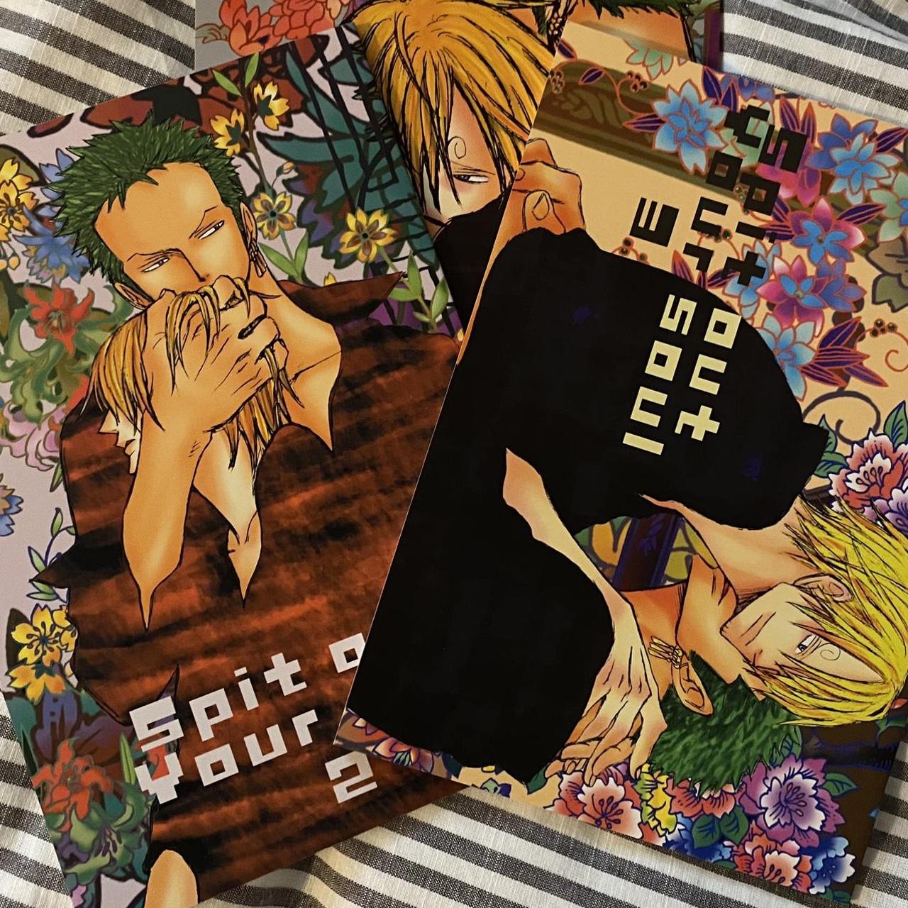 Zoro x Sanji doujinshi Spit Out Your Soul 1-3... - Depop