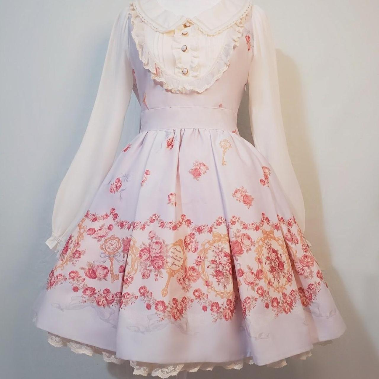 Liz lisa long sleeve lavender mirrors keys and cameo | Depop