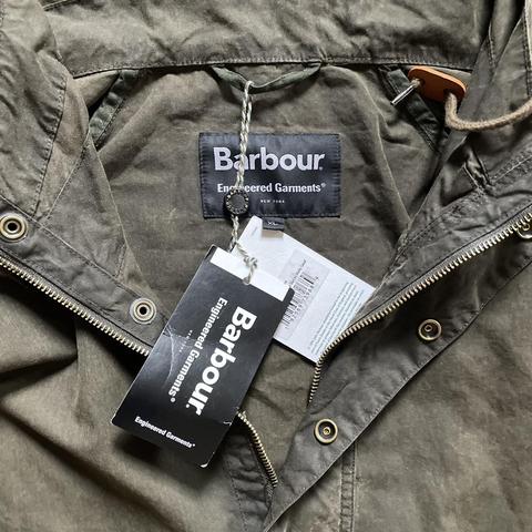 Engineered Garments x Barbour waxed cotton smock... - Depop