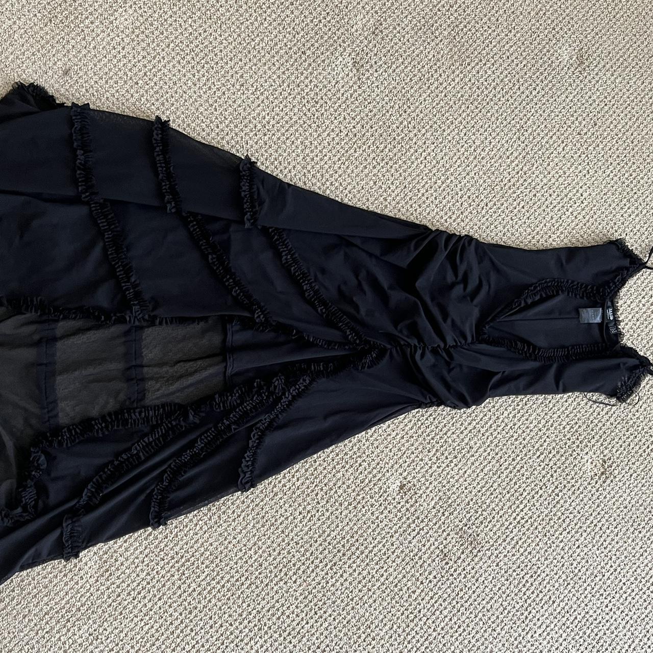 Jaded London. Fatale Maxi Dress in Midnight Black in | Depop