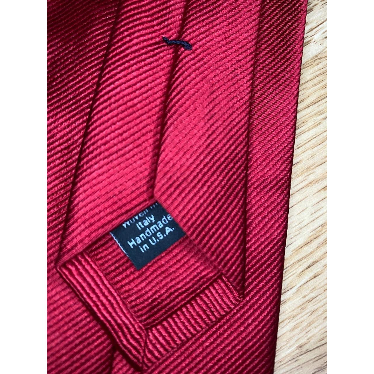 David Donahue tie red 100% silk new - Depop