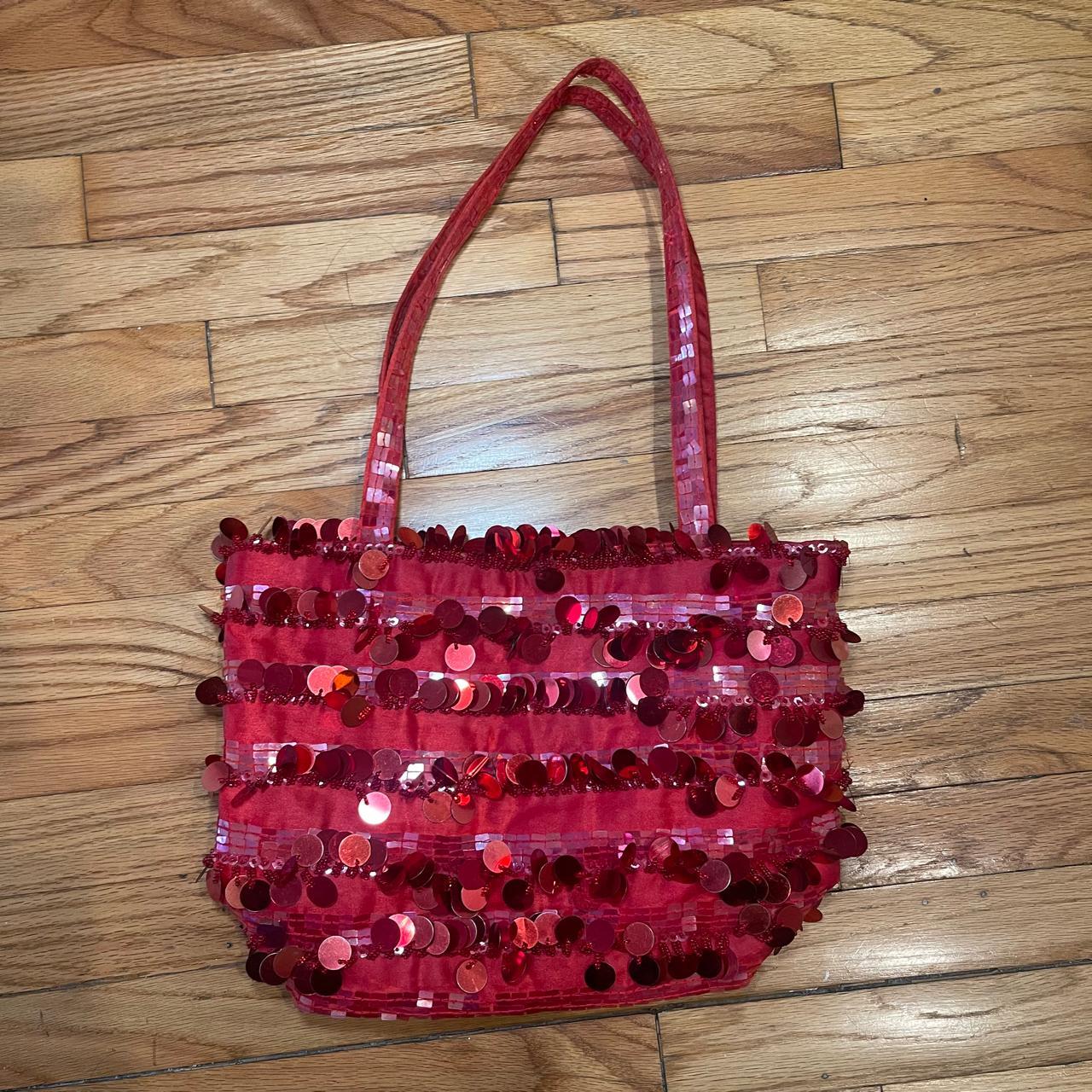 Le Miel red sequin Tiger Purse. Matching attached wallet. NWT. Great  Condition. | Red sequin, Purses, Sequins