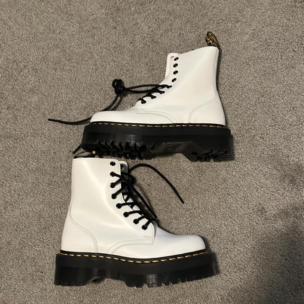 Dr. Martens Women's White and Black Boots