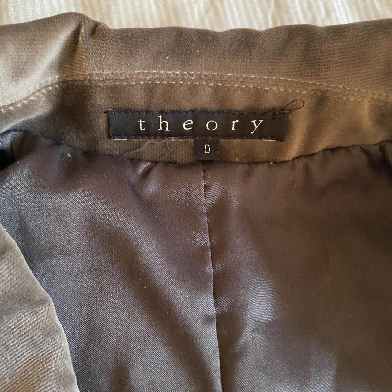 Theory Women's Gold and Tan Jacket | Depop