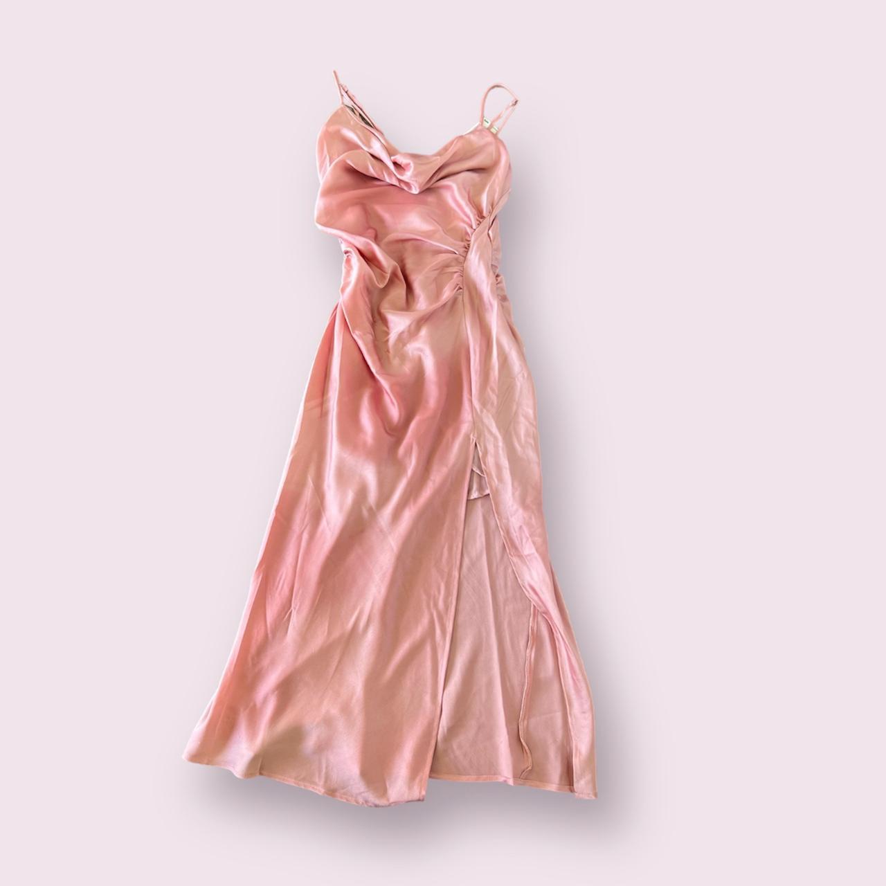 floret studios cowl neck ruched baby pink Depop