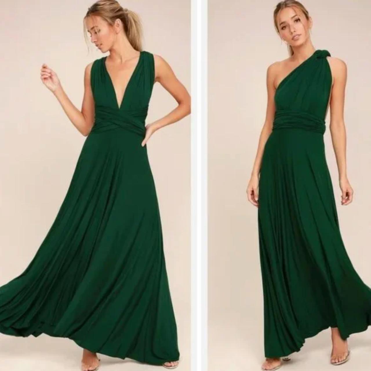 Tricks of the trade best sale forest green maxi dress