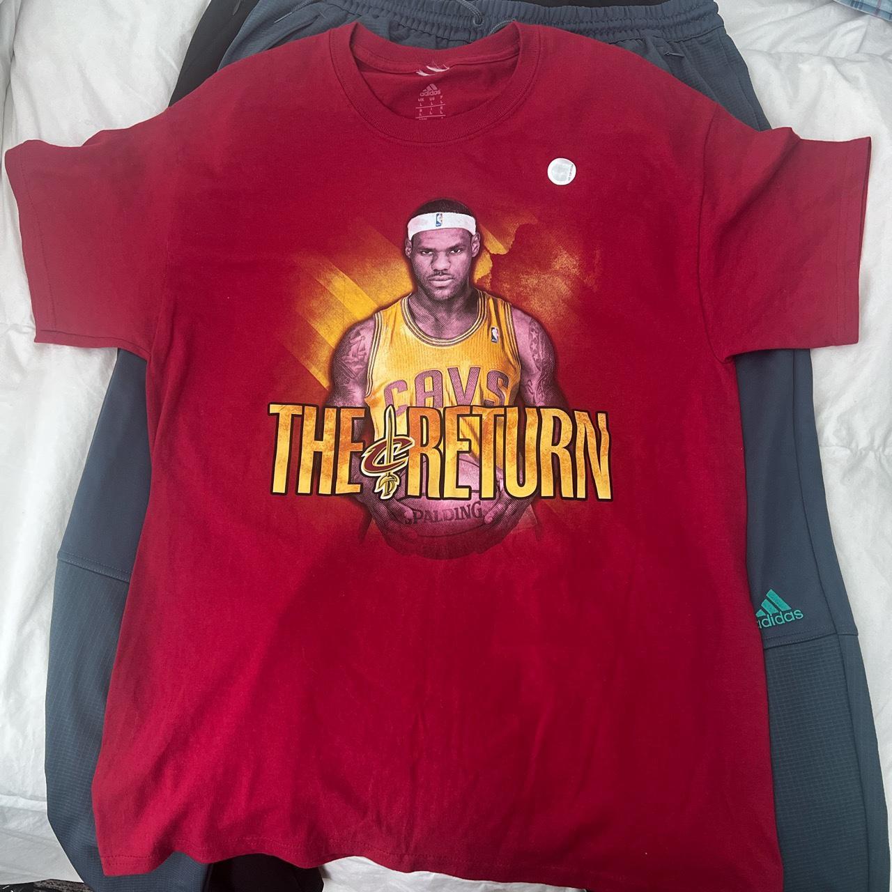 Red Nike LeBron James t-shirt XS men's LeBron logo - Depop