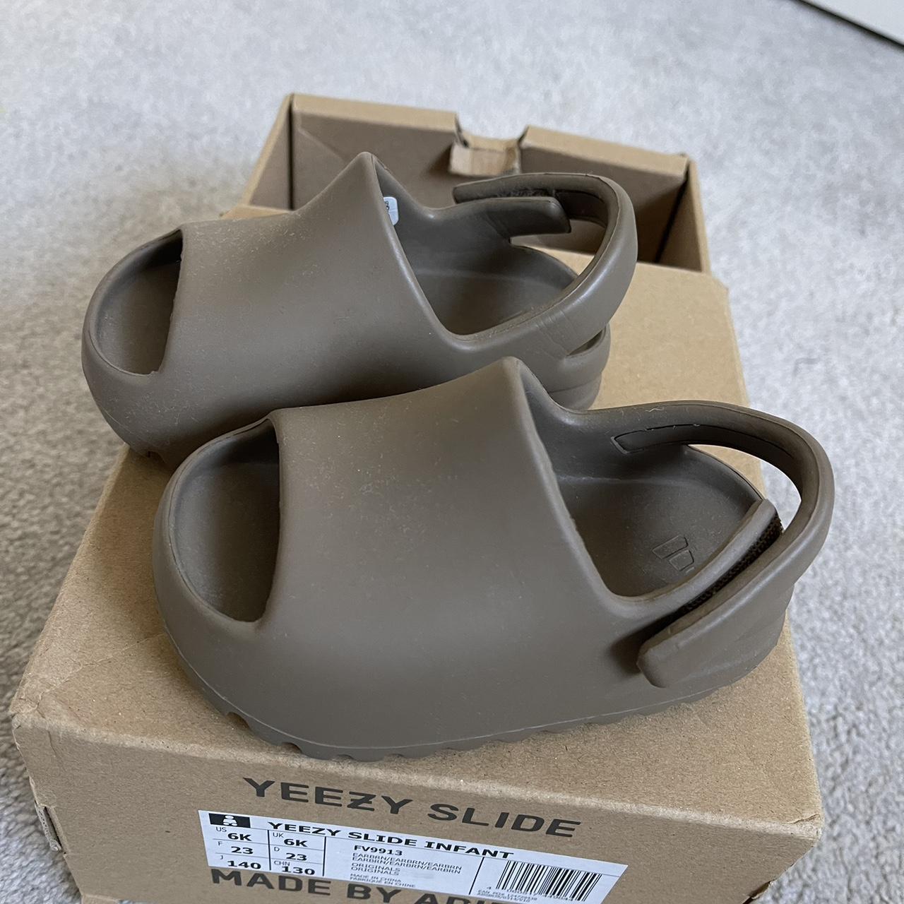 Baby Yeezy slides Brand new Size 6K - Depop