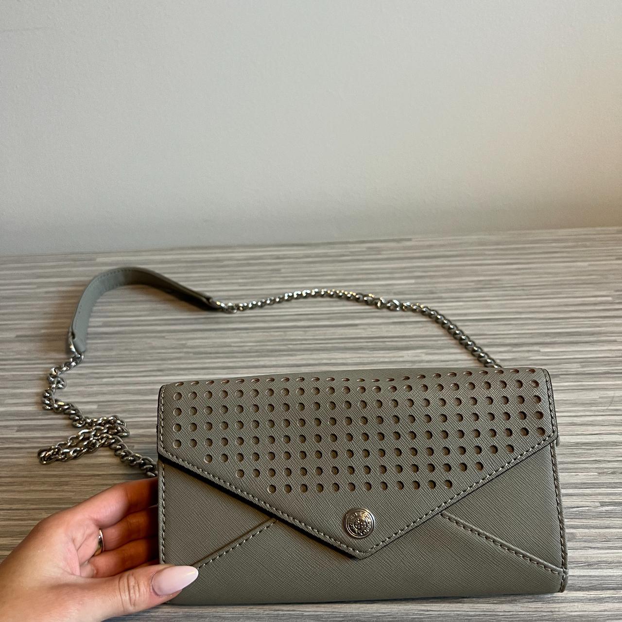 Rebecca shops Minkoff Gray Crossbody Chain Strap Bag