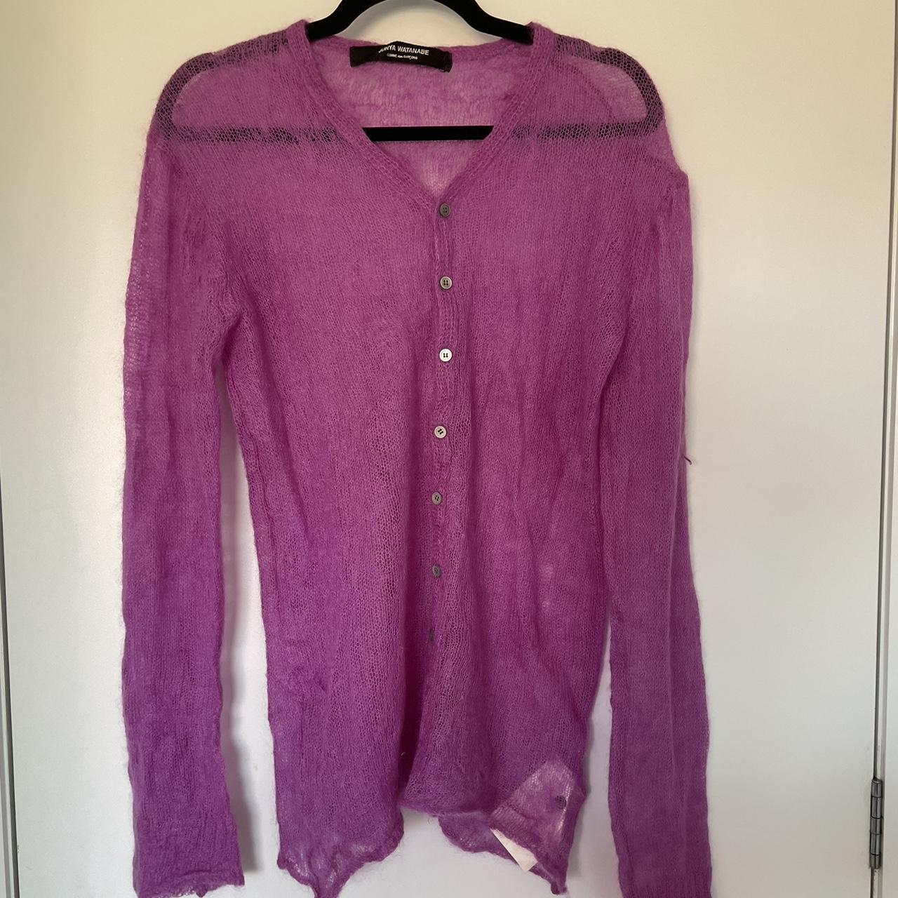 Comme Des Garçons Junya Watanabe Purple thin loose... - Depop