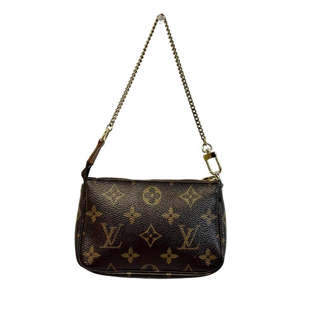 Louis Vuitton Mini Monogram Pochette Excellent - Depop