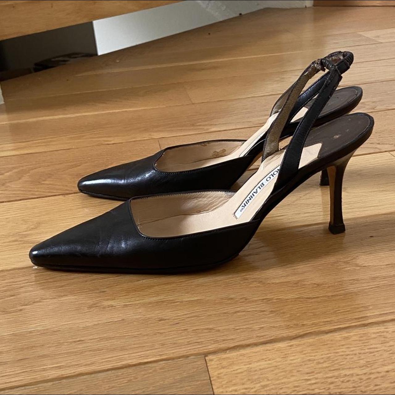 Manolo Blahnik Women's Black Footwear | Depop