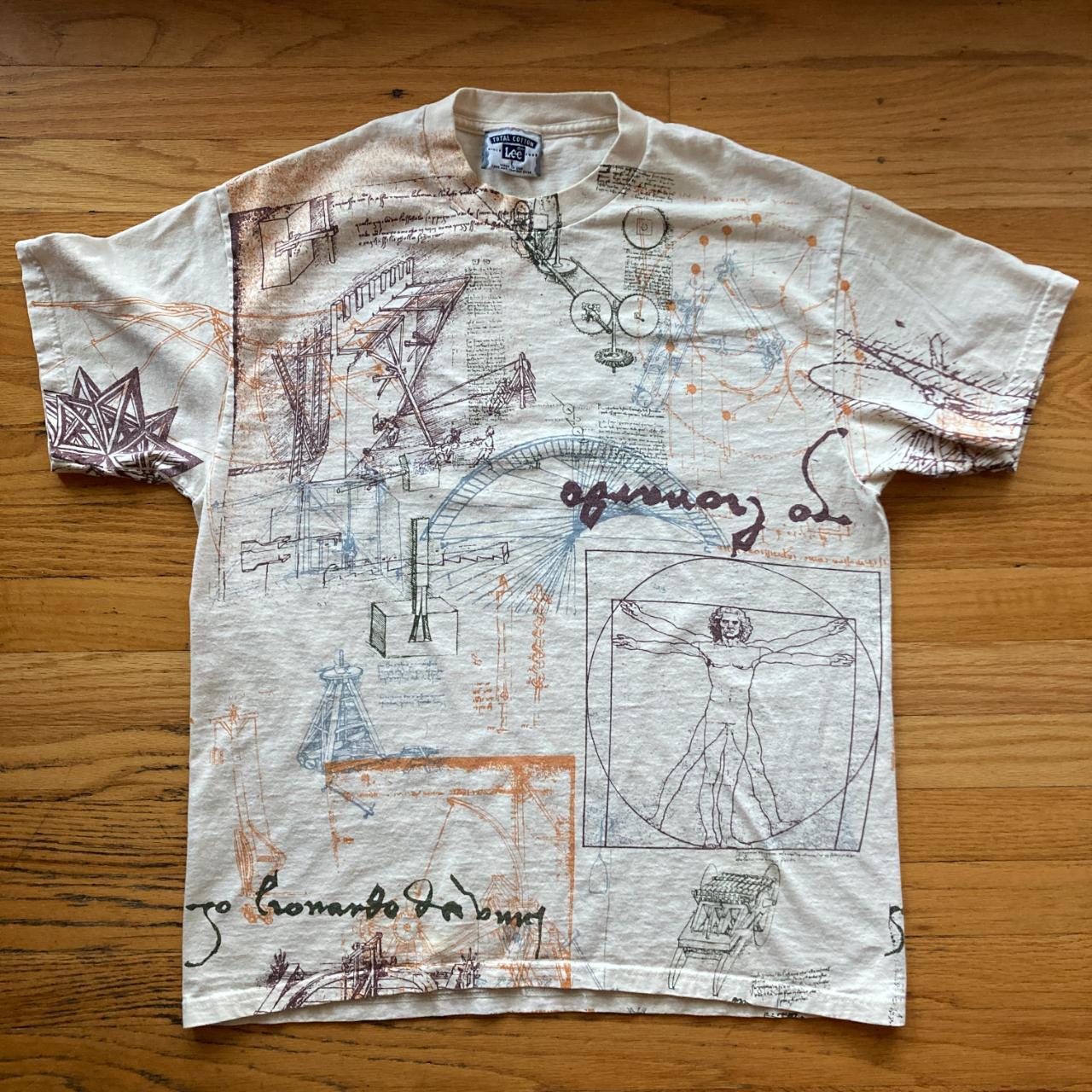 VINTAGE 1990s LEONARDO DA VINCI ALL OVER PRINT AOP | Depop VINTAGE 1990s LEONARDO DA VINCI ALL OVER PRINT AOP | Depop