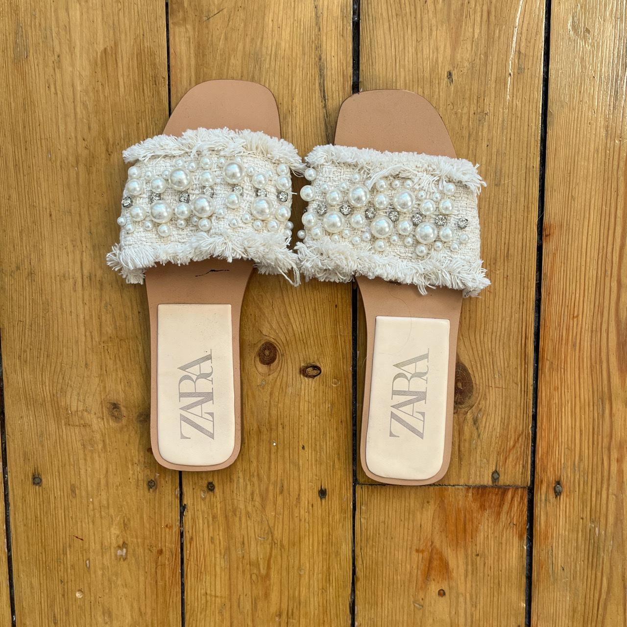 zara flip flop heels