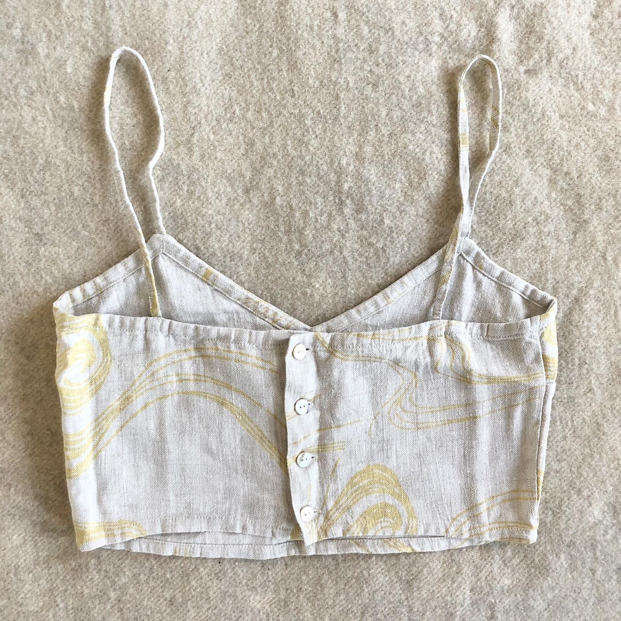 Paloma Wool Women's Cream and Yellow Vests-tanks-camis (3)