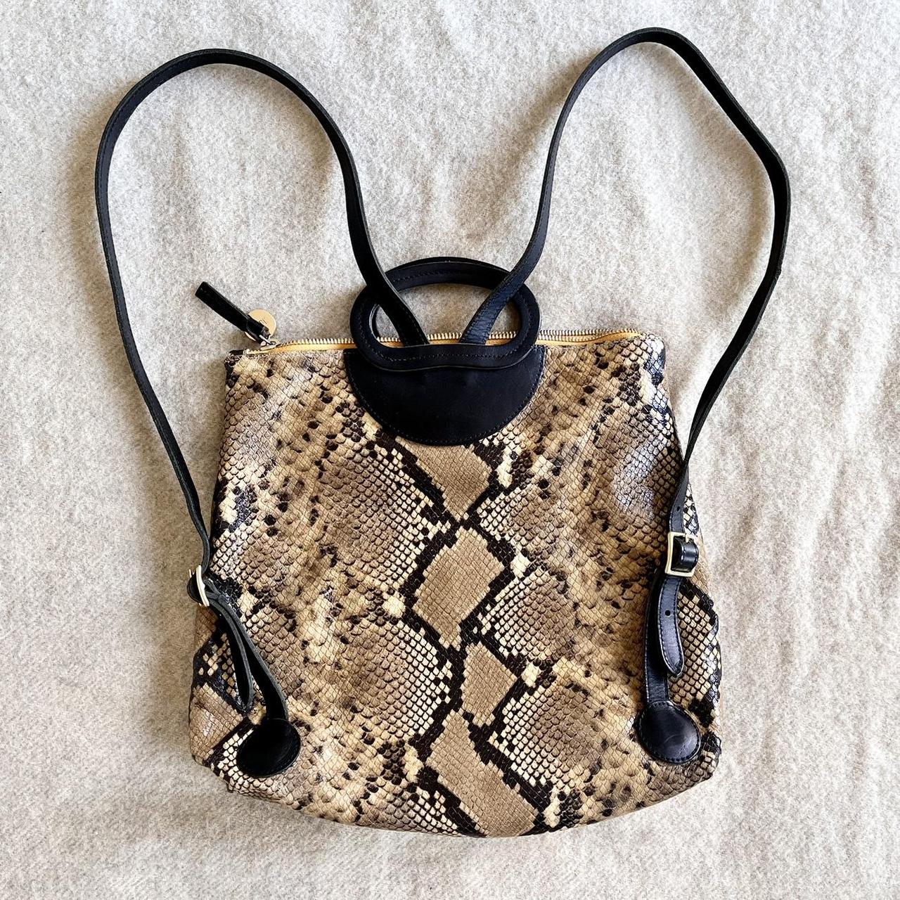 CLARE V snake marcelle backpack! This is a cute - Depop