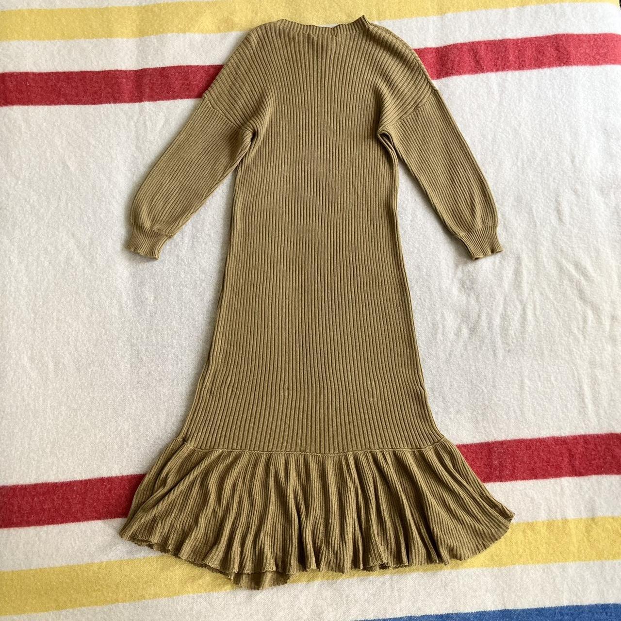 AJAIE ALAIE knit Bonita dress in chai! Drop shoulder... - Depop