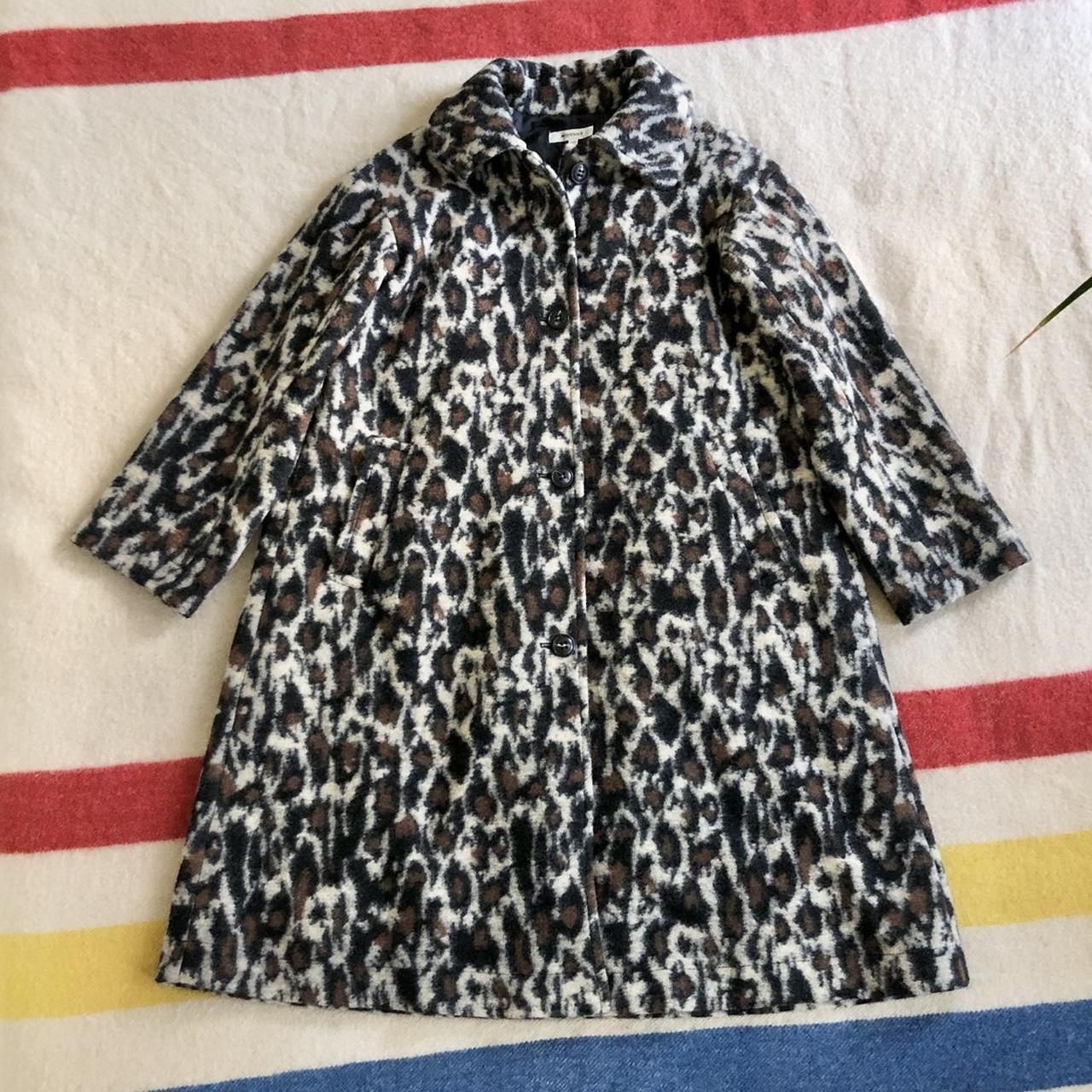 MOUSSY leopard print winter coat! Tokyo based label.... - Depop