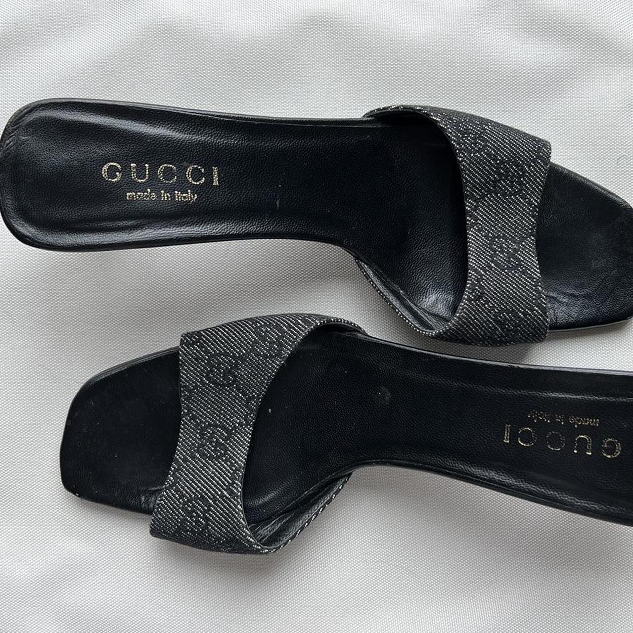 Gucci Kitten Heels - Open Toe - Size 8.5 - Depop