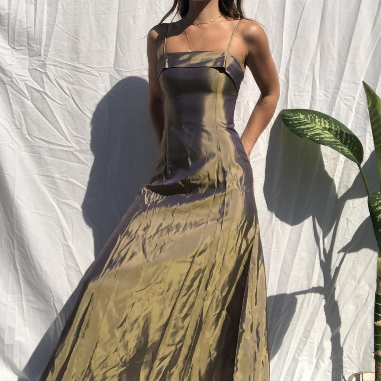 The most insane vintage iridescent gown ️‍🔥 I can’t... Depop