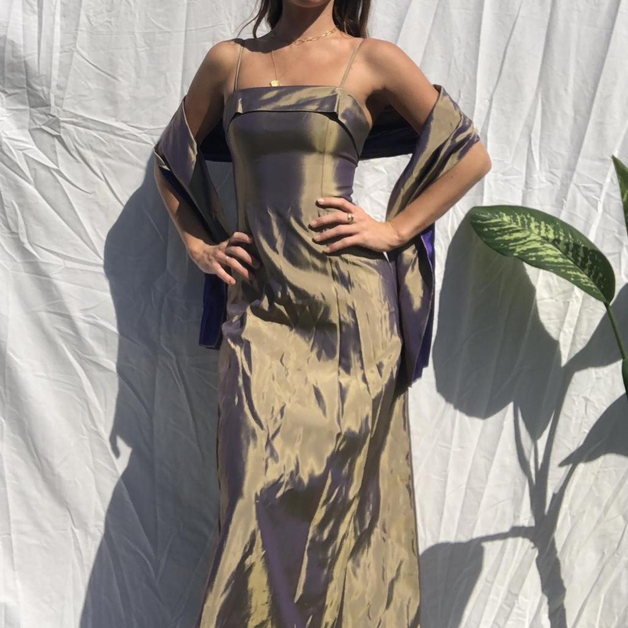 The most insane vintage iridescent gown ️‍🔥 I can’t... Depop