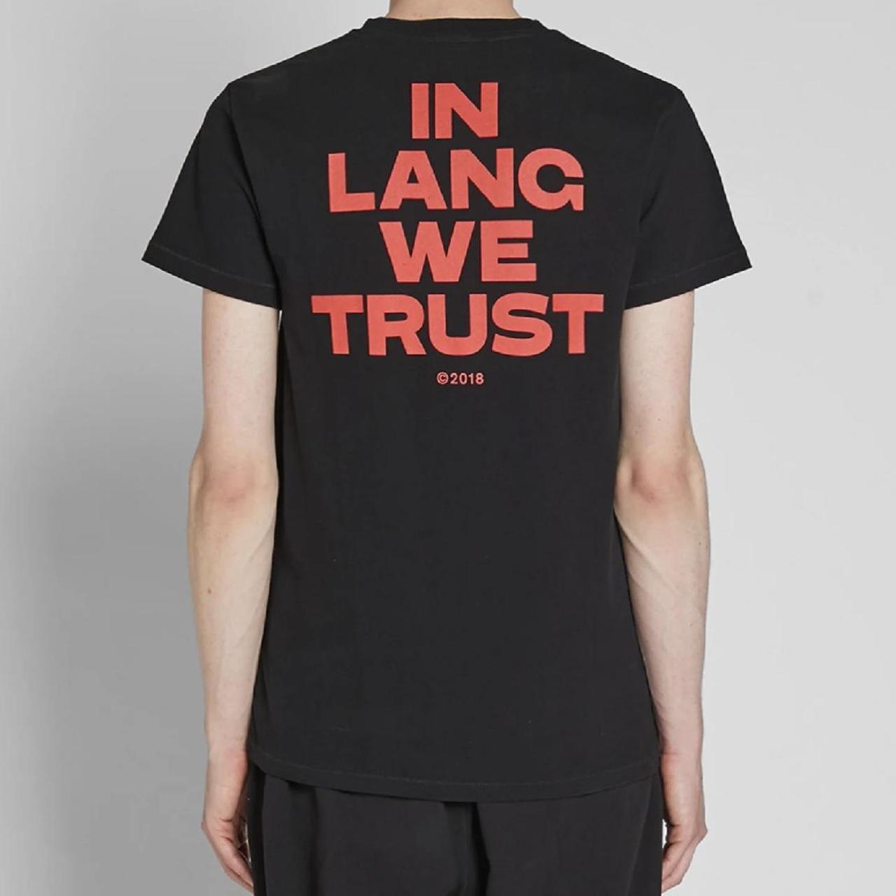 Helmut lang in lang we trust outlet