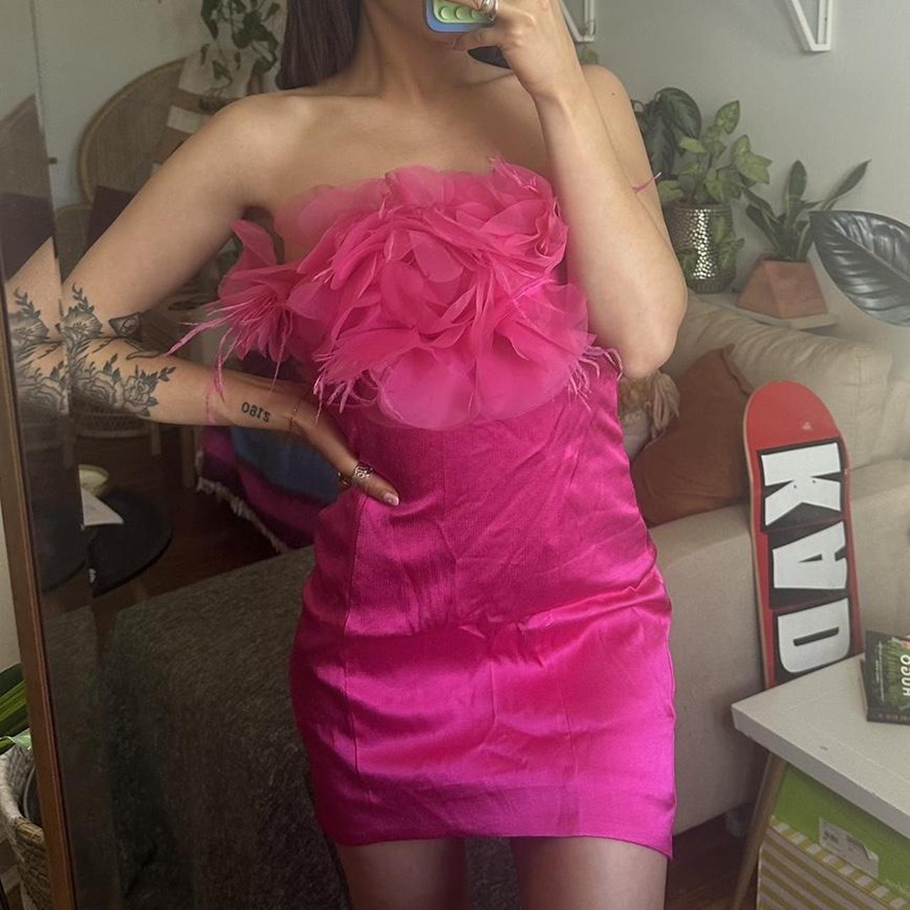 Hot pink dress forever 21 best sale