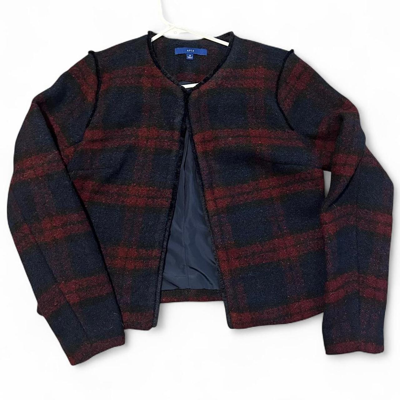 Apt. 9 Women's Jacket - Red/Multi - M – Red and n… - image 1