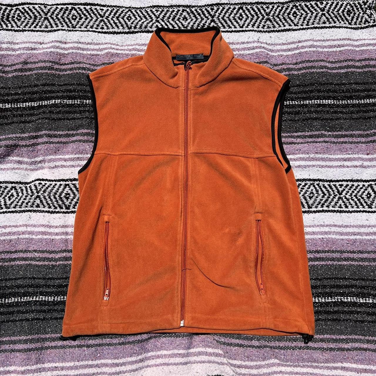 Mens orange clearance fleece vest