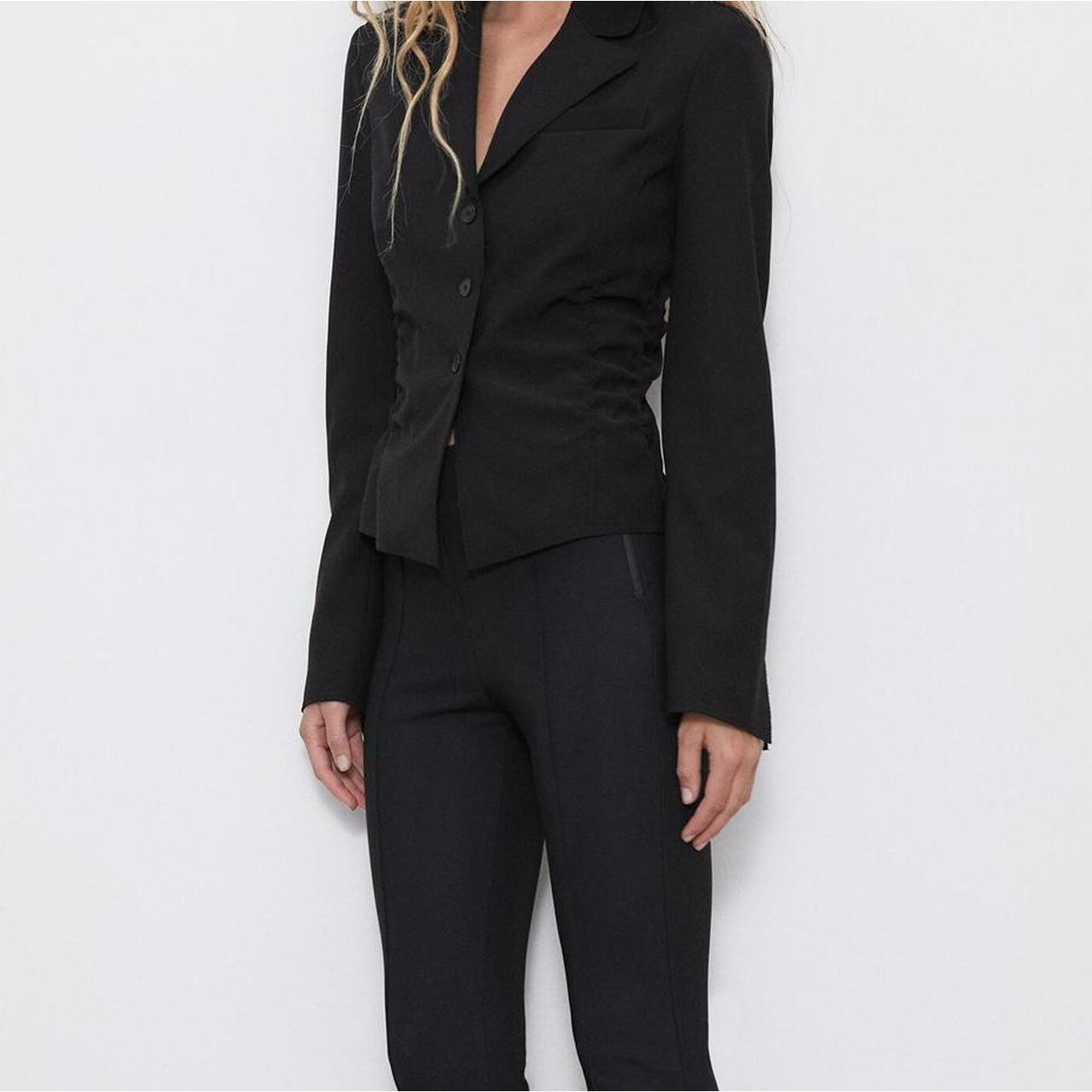 Zara Gathered/Ruched Blazer size S, NWT,