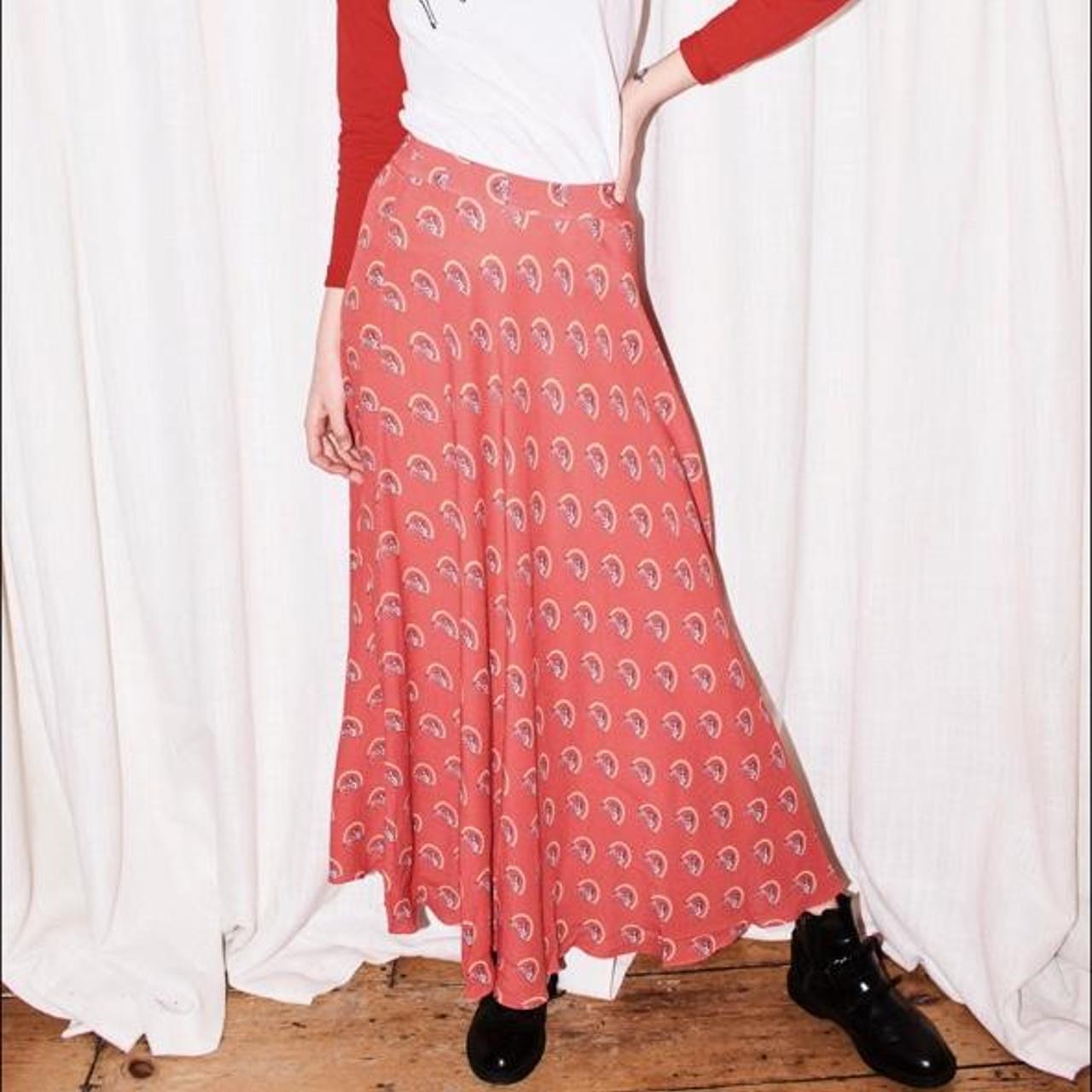 Coco Fennell X ceal Warnants red SKIRT moss crepe... Depop