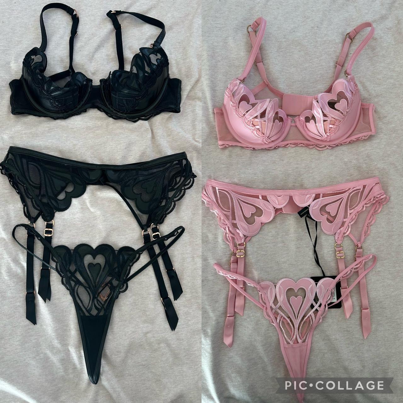 PINK AND BLACK HEARTS HB SETS willing to trade! as - Depop