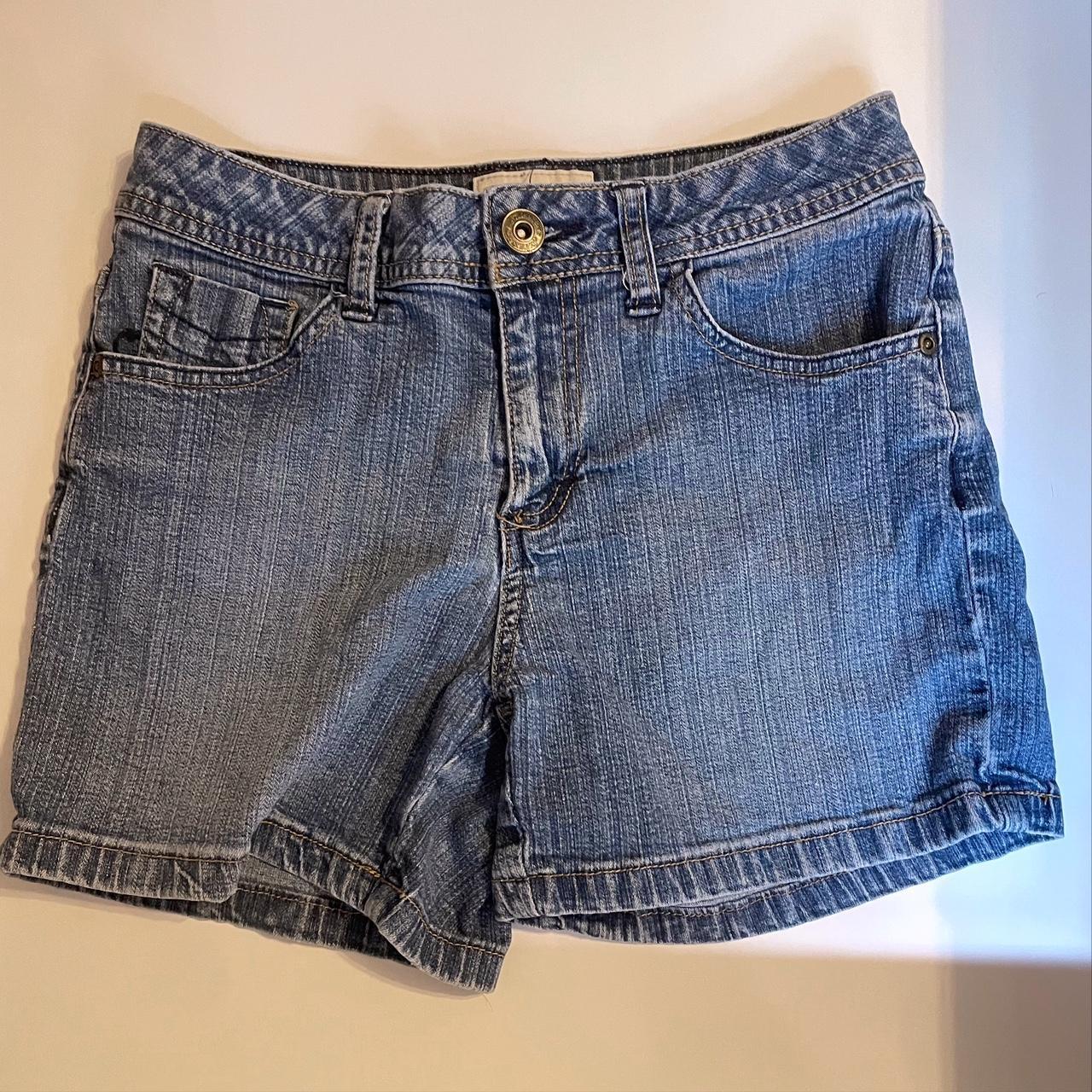 St. John's Bay Women's Blue and Navy Shorts | Depop