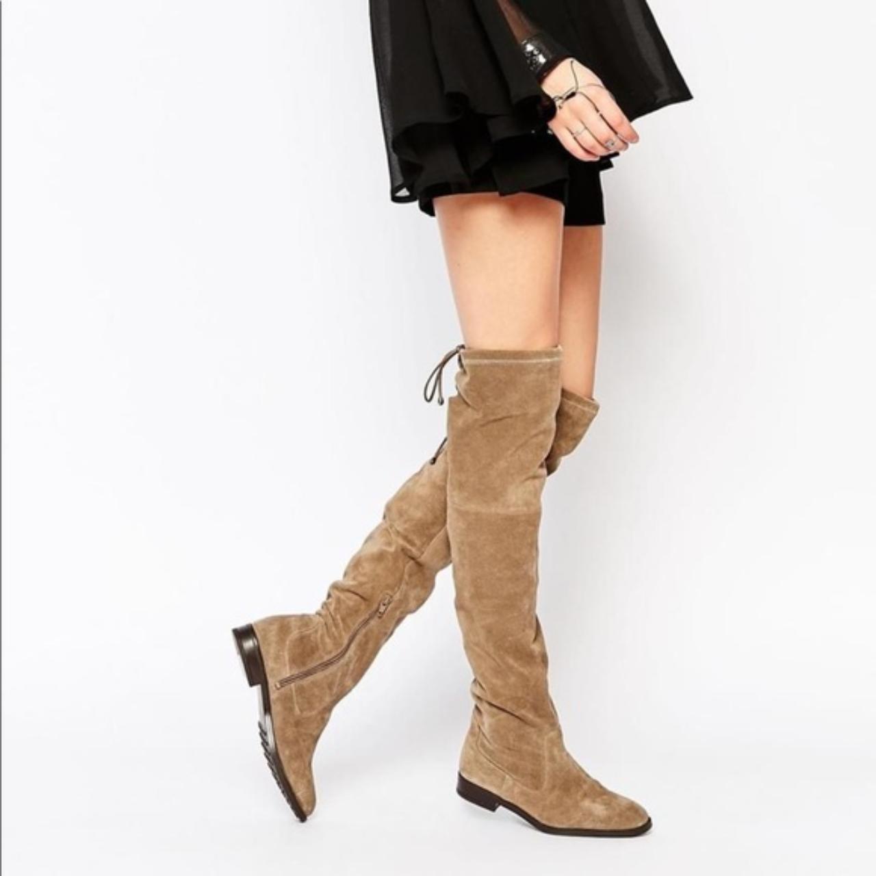 Aldo taupe boots on sale