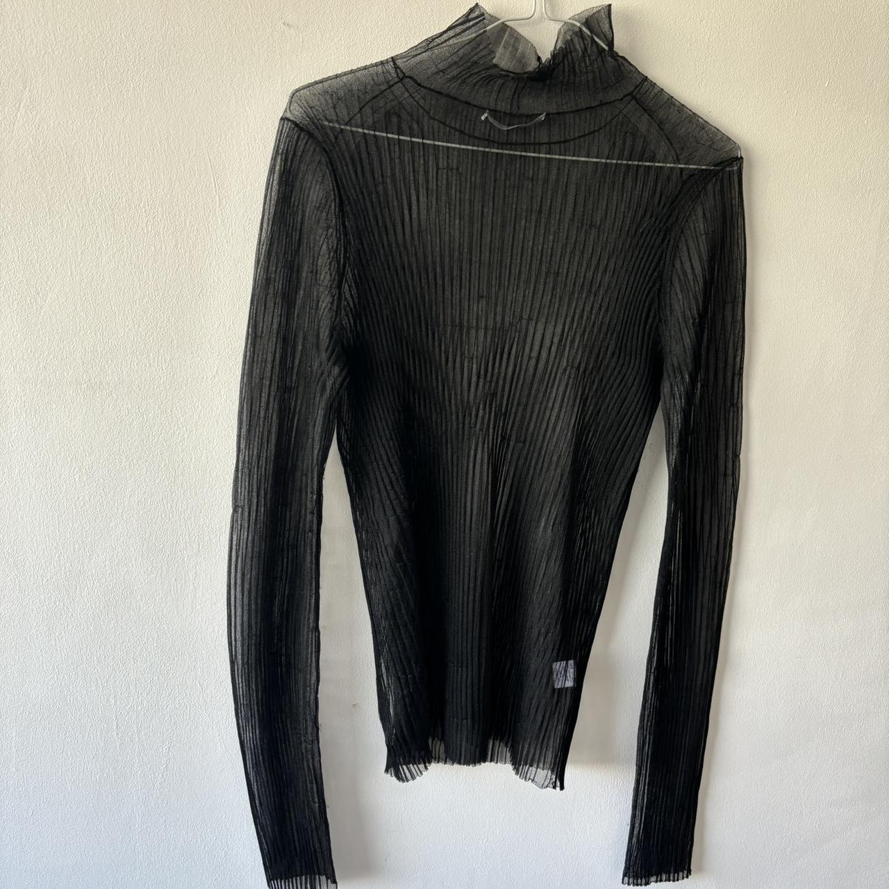 Helmut Lang hot sheer tunic sweater